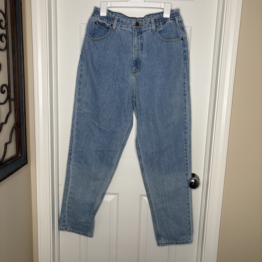 L.L. Bean Relaxed Fit Denim Jeans - Light Blue Size 12